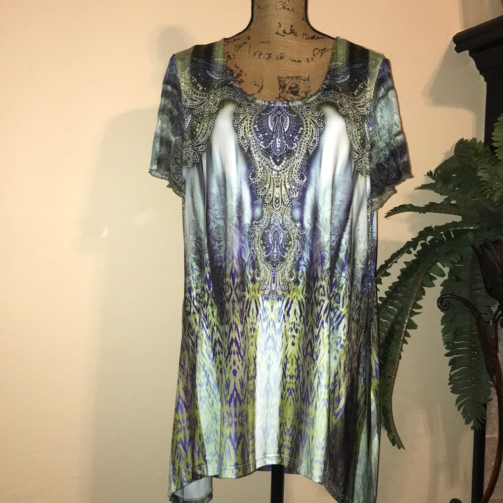 Embellished High-Low Tunic